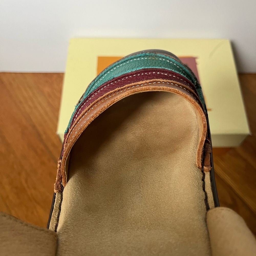 Spring Step Bumblebee Brown Multi Colored Leather… - image 7